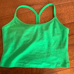 Beyond Yoga spacedye slim racerback cropped tank size L